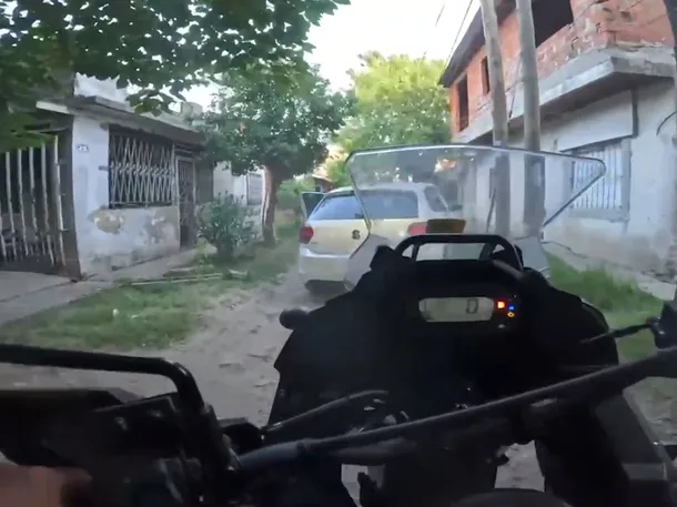 Imagen de la persecución policial en Villa Celina