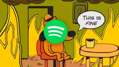 Logo de Spotify en una pantalla de teléfono móvil