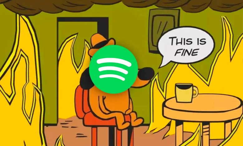 Logo de Spotify en una pantalla de teléfono móvil