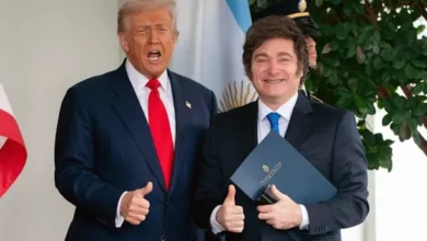 Foto de Javier Milei y Donald Trump
