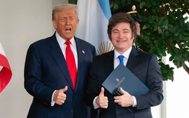 Foto de Javier Milei y Donald Trump