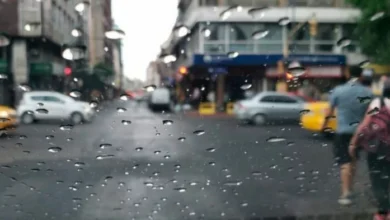 Mapa del clima de Córdoba con tormentas y nubes oscuras