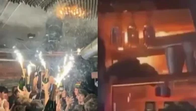 Imagen de la estación de esquí de Crans-Montana, Suiza, después del incendio en el bar Le Constellattion
