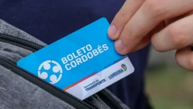 Imagen de un boleto educativo con el logo de la Provincia de Córdoba