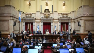 El Senado argentino en sesión