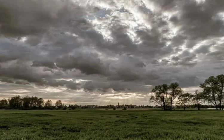 Imagen de un cielo tormentoso en Córdoba