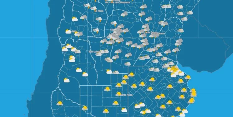 Cielo nublado en Córdoba