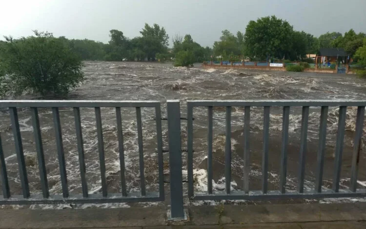 Imagen de la crecida del río en Córdoba
