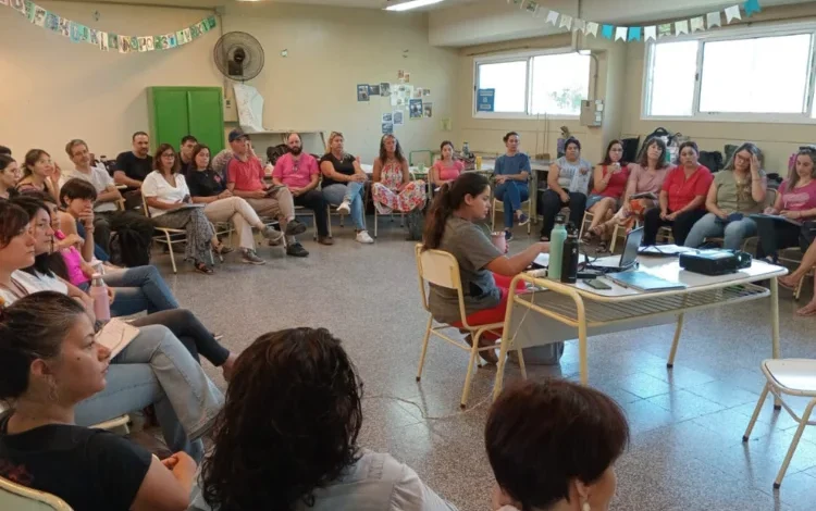 Imagen de una manifestación de docentes en Córdoba