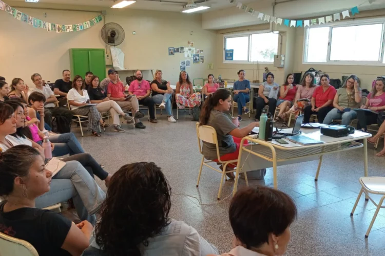 Imagen de una manifestación de docentes en Córdoba