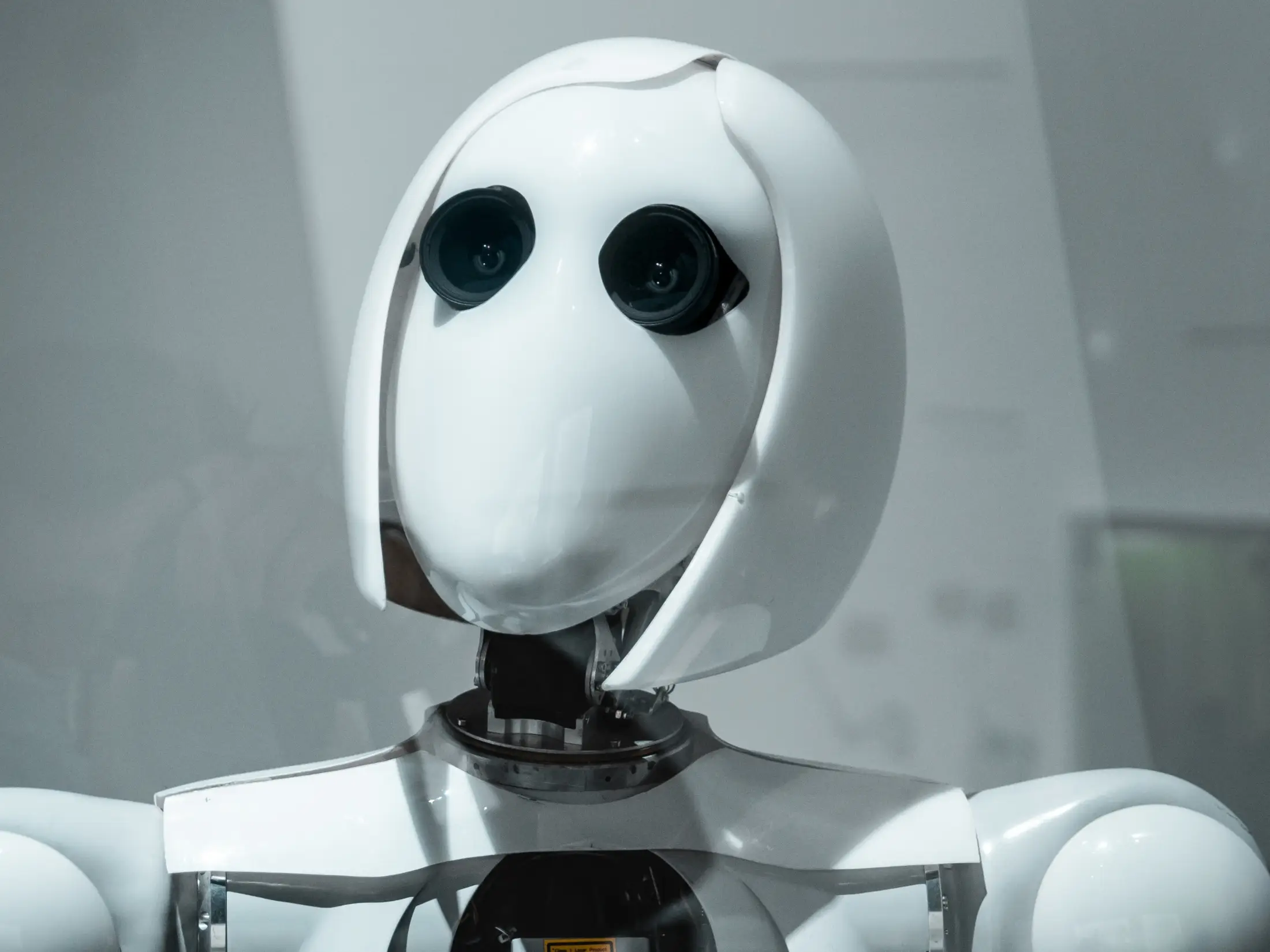 Ilustración de un robot con una cara confundida