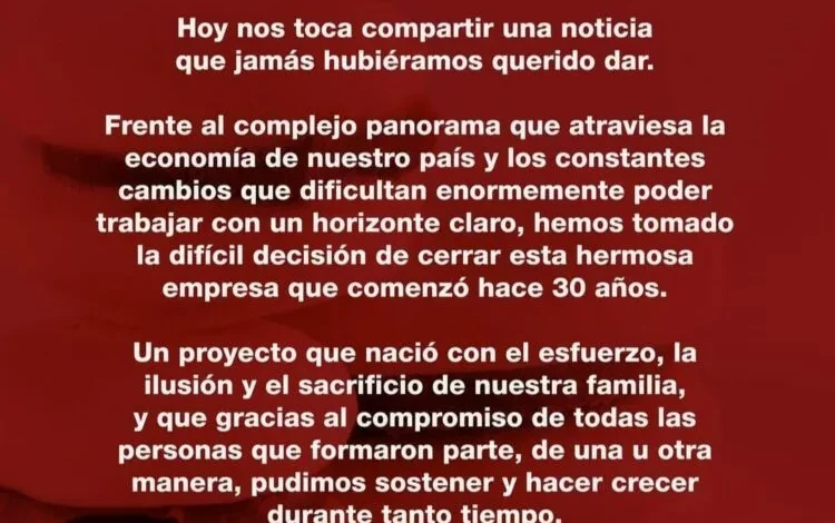 Fachada de la fábrica de alfajores La Paila en Córdoba