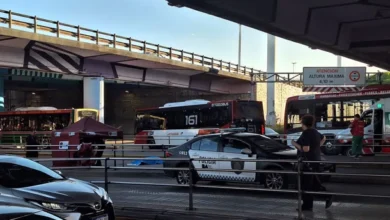 Imagen de un colectivo de la línea 59 en Puente Saavedra