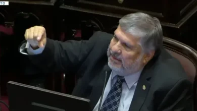 José Mayans y Patricia Bullrich en el Senado
