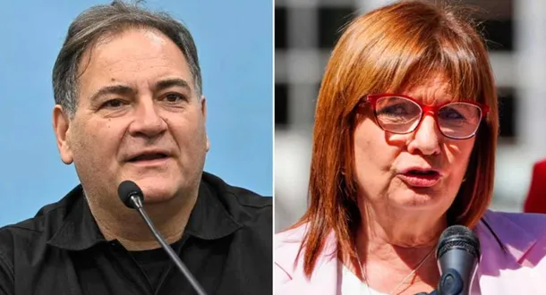 Imagen de Patricia Bullrich y Javier Alonso en medio de un debate