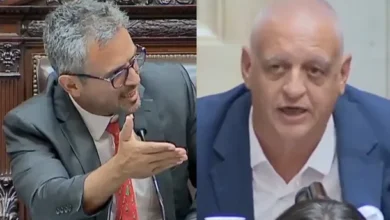 Imagen de diputados en sesión, con Martín Menem en el estrado