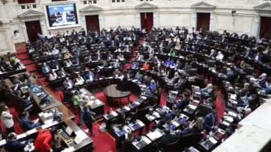 Senadores en el recinto del Senado durante el debate de la Reforma Laboral