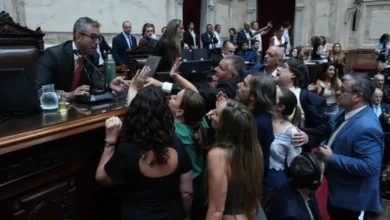 Diputados en el Congreso durante el debate de la Reforma Laboral