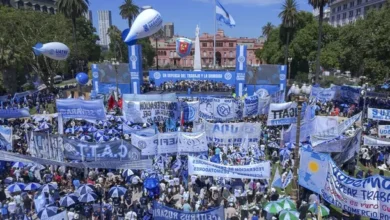 Imagen de una movilización de la CGT en contra de la Reforma Laboral