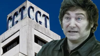 La CGT y Javier Milei en conflicto
