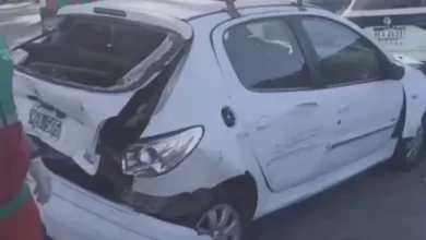 Vehículos destrozados después del choque múltiple en la Avenida Costanera
