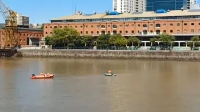 Cuerpo flotando en la Dársena Sur de Puerto Madero