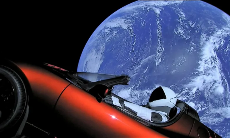 Imagen de la nave SpaceX en el espacio