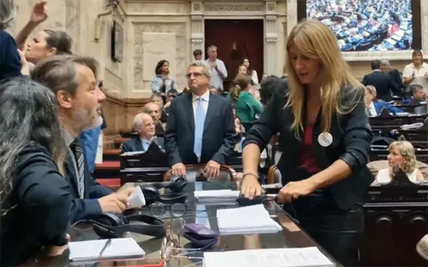 Florencia Carignano en la sesión de Diputados