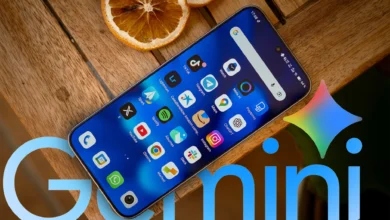 Imagen de un móvil con la herramienta Gemini de Google