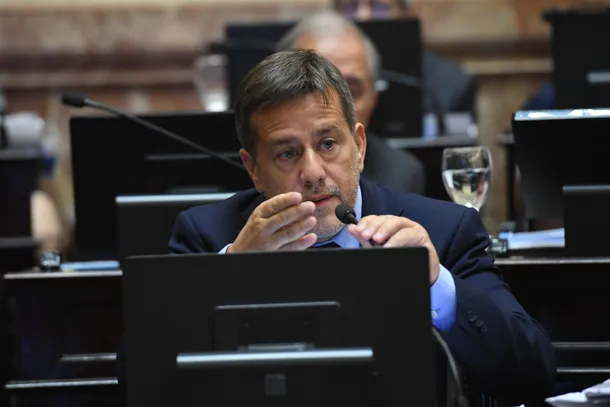 Imagen de Mariano Recalde en el Senado