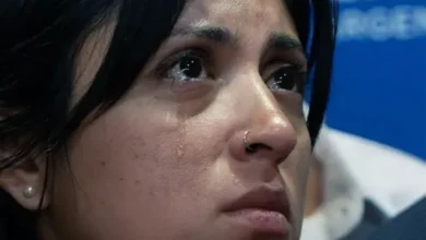 Romina, la madre de Jeremías Monzón, en el Congreso
