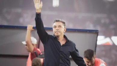 Marcelo Gallardo en el banco de River Plate