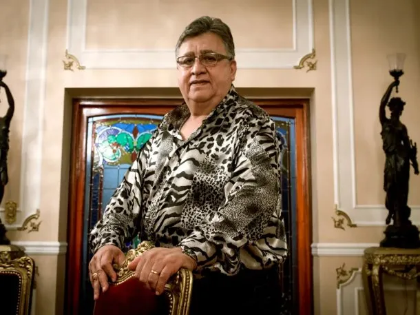 Marcos Camino en su última presentación con Los Palmeras