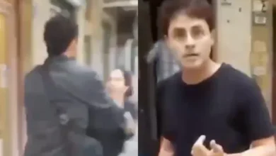 Imagen de Martín Candalaft en una discusión callejera