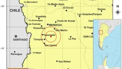 Imagen de un sismo en Mendoza