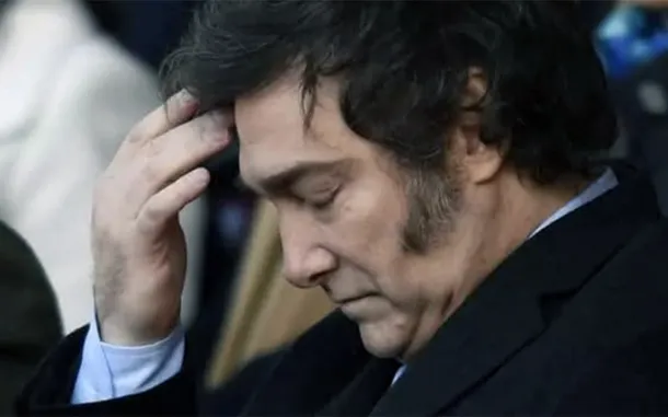 Javier Milei en una reunión de gabinete