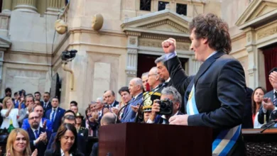 Imagen de Javier Milei en el Congreso