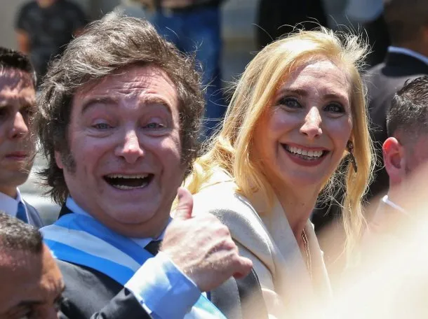 Javier Milei en una conferencia de prensa