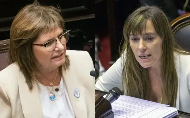Juliana Di Tullio y Patricia Bullrich en el Senado