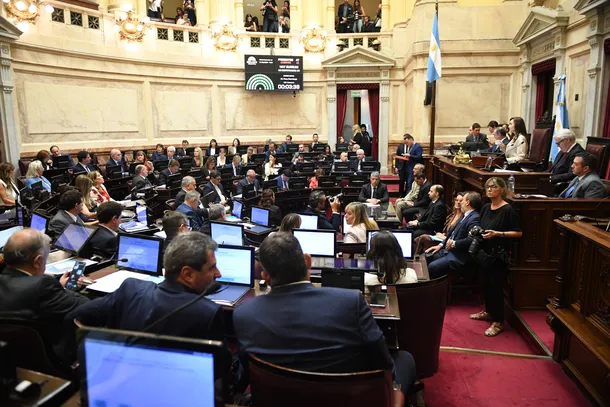 Imagen del Senado en sesión