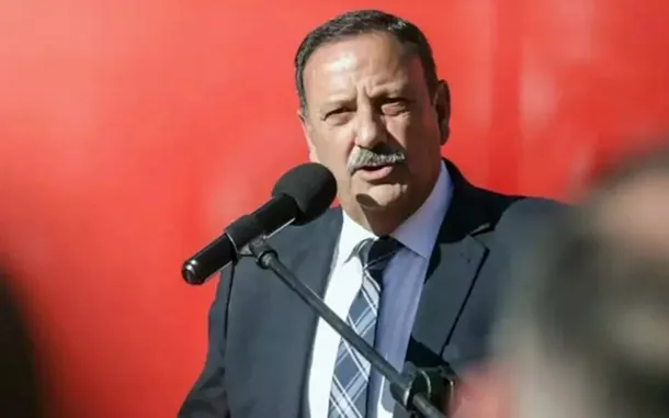 Ricardo Quintela en una reunión con la CGT