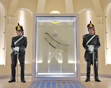 Imagen de San Martín en uniforme militar