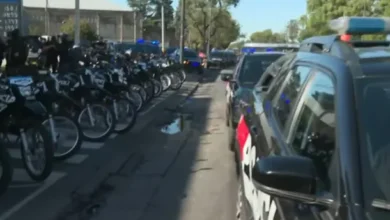 Imágenes de la protesta policial en Santa Fe