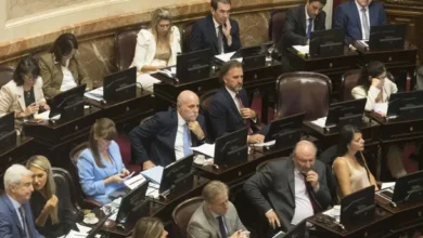 Senado de la Nación durante la votación de la reforma de la Ley de Glaciares