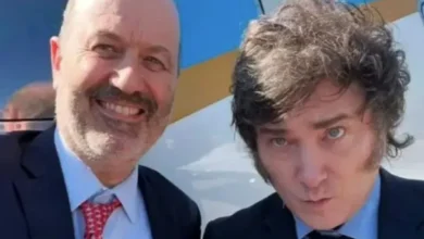Javier Milei en una conferencia de prensa sobre la Reforma Laboral