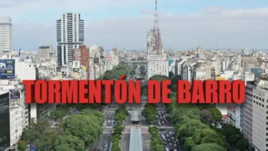 Tormentón de barro en la ciudad de Buenos Aires