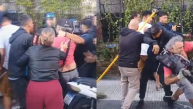 Imagen de un periodista herido durante la protesta en el Congreso