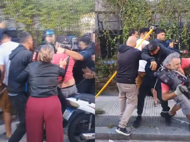 Imagen de un periodista herido durante la protesta en el Congreso