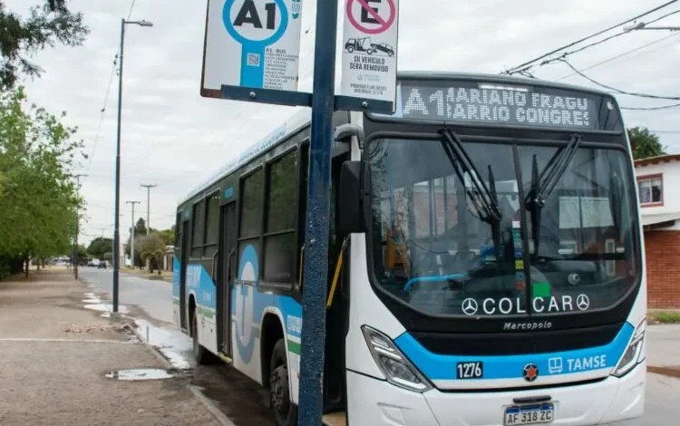 Unidad de transporte urbano en Córdoba con el logo de la empresa SiBus