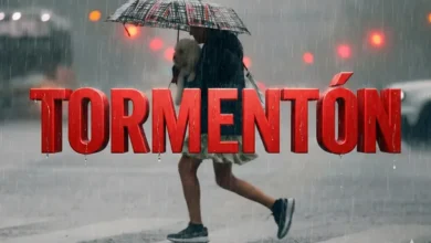 Imagen de un tormentón en el AMBA